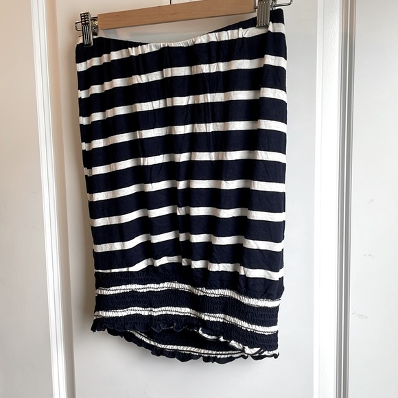 Tube top navy blue and white - Picture 3 of 5